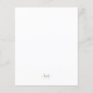 Gold & Grey Monogram Script Couple Stationery