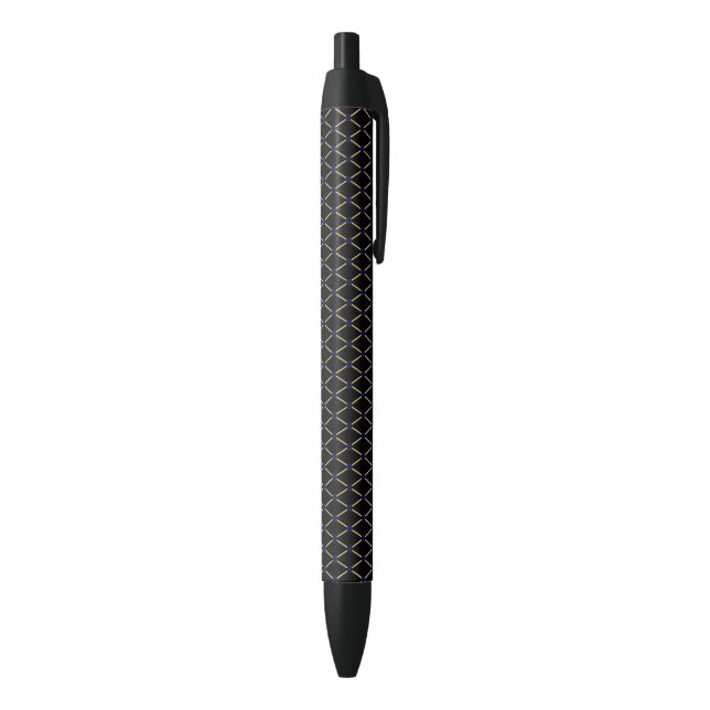 Gold grid pattern - Customise Background Colour Black Ink Pen (Bottom (Vertical))