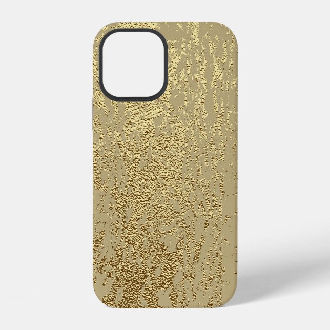 Gold grunge texture to create distressed effect iPhone case (Back)
