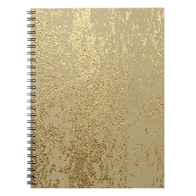Gold grunge texture to create distressed effect notebook (Front)