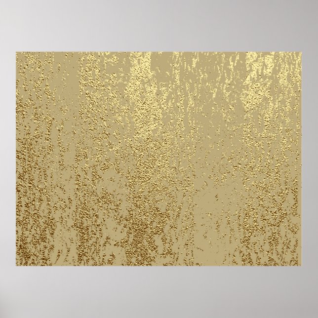 Gold grunge texture to create distressed effect poster (Front)