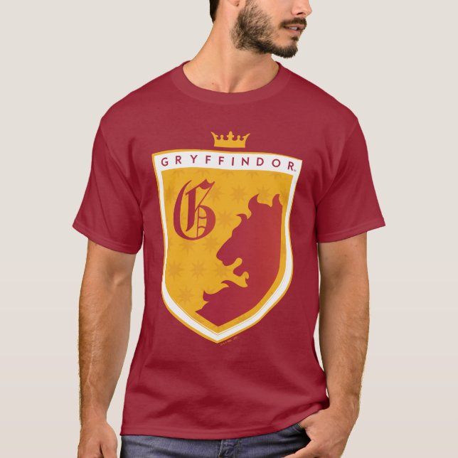Gold GRYFFINDOR™ Crowned Crest T-Shirt (Front)
