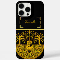 Gold Guitar Art Blends Nature and Music