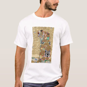 Gold Gustav Klimt's Fulfilment famous painting T-Shirt