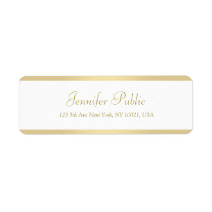Gold Handwritten Script Elegant Template Modern