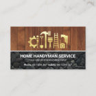 Gold Handyman Tools On Timber Stone