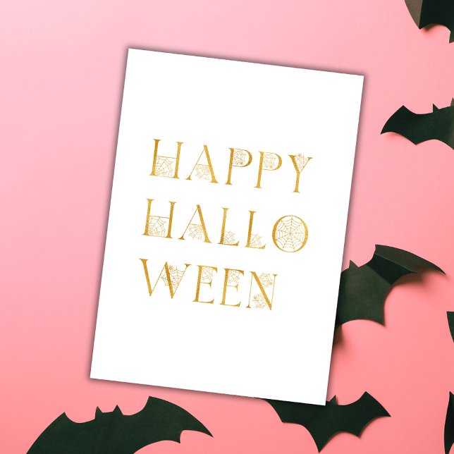 Gold Happy Halloween Card (Creator Uploaded)