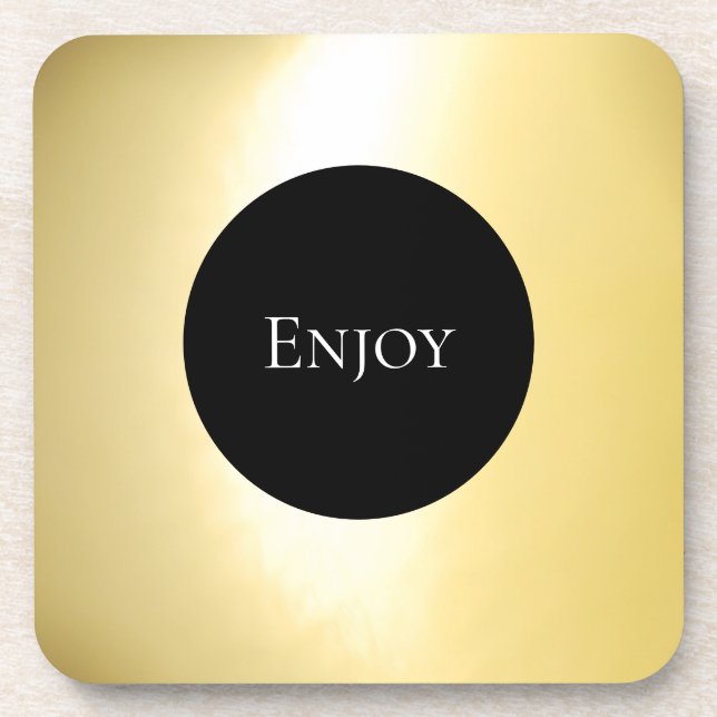 Gold Hard plastic coaster (Front)