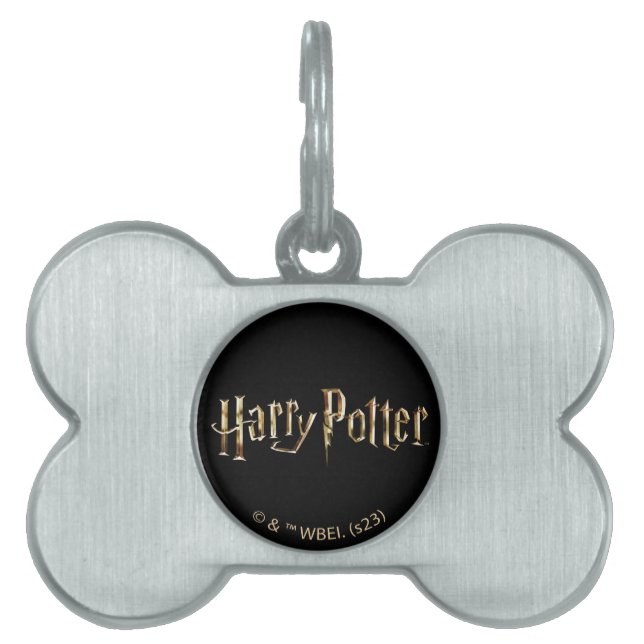 Gold Harry Potter Logo Pet ID Tag (Front)