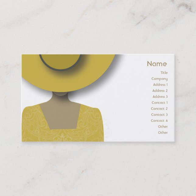 Gold Hat - Business Card (Front)