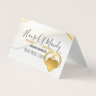 Gold Heart Luxury Modern Professional Branding Business Card