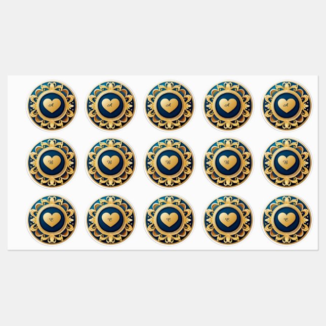 Gold Heart Medallion (Sheet)