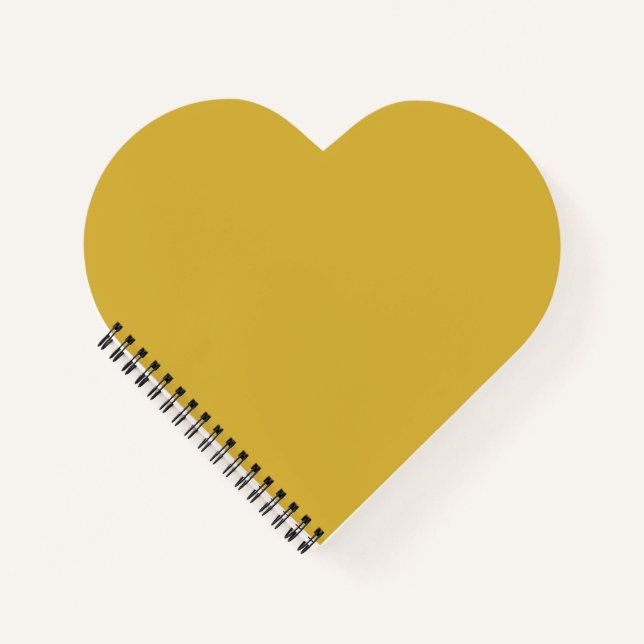 Gold Heart Shaped Notebook (Front)