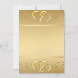 Gold Hearts Invitation3 Invitation