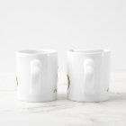 Gold Hearts Newlywed Mug Set