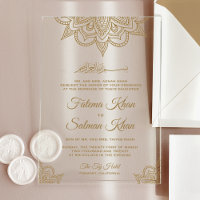 Gold Henna Mehndi Islamic Muslim Wedding
