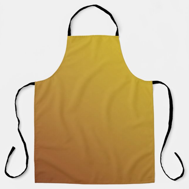 Gold Hexagon: Glitter Geometric Background. Apron (Front)