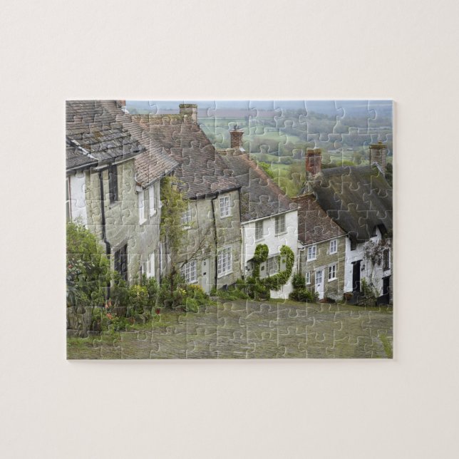 Gold Hill, Shaftesbury, Dorset, England, United Jigsaw Puzzle (Horizontal)