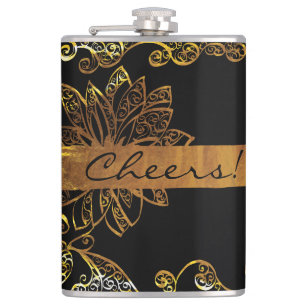 Gold Hip Flask