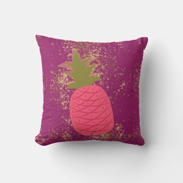 Gold Holiday Season Vibe Cushion (Front)