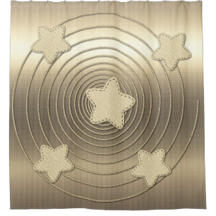 Gold Holiday Season Vibe Shower Curtain