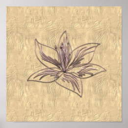 Gold Holidays Vibe Poster