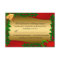 Gold Holly Leaves Bell Christmas Holiday RSVP