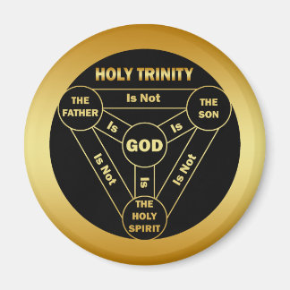 GOLD HOLY TRINITY SHIELD MAGNET