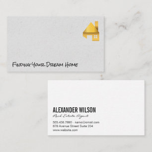 Gold Home   Residential Business Card
