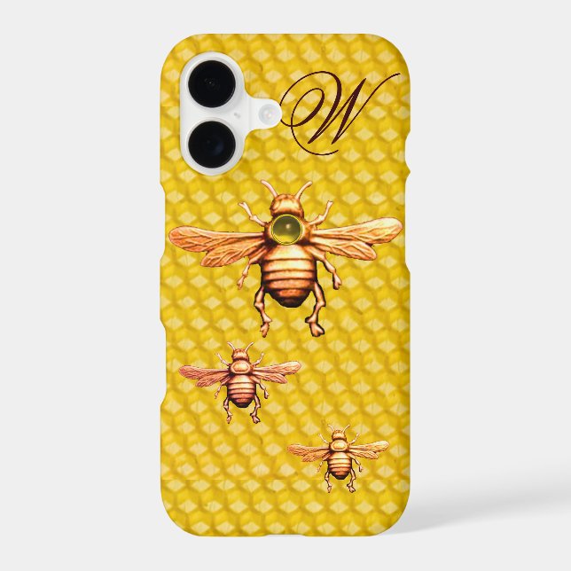 GOLD HONEY BEES MONOGRAM (Back)