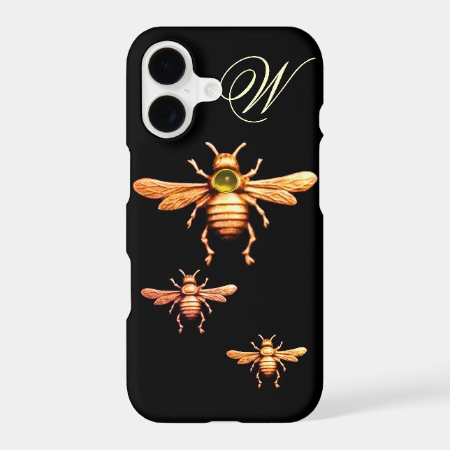 GOLD HONEY BEES MONOGRAM (Back)