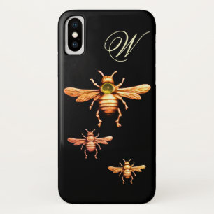 GOLD HONEY BEES MONOGRAM Case-Mate iPhone CASE