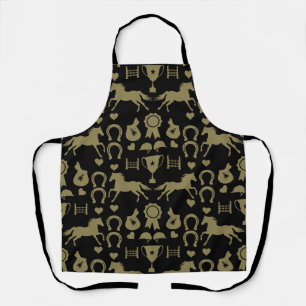 Gold Horseback Riding Apron