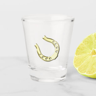 Gold Horseshoe Shot Glass