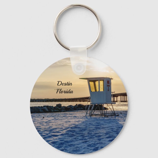 Gold Hour Destin East Pass Key Chain (Front)