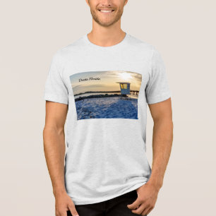 Gold Hour Destin East Pass Men's T-shirt Tri-Blend Shirt