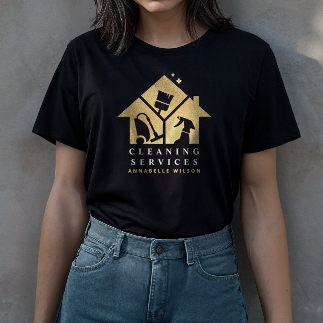  Gold House Cleaning Services  T-Shirt (Creator Uploaded)