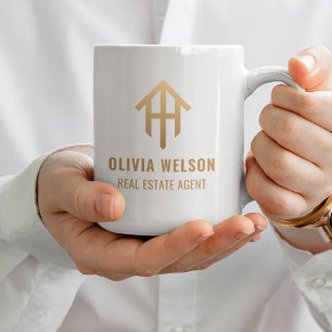 Gold House Logo l Promotional Real Estate Agent Coffee Mug