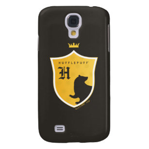 Gold HUFFLEPUFF™ Outlined Crowned Crest Galaxy S4 Case