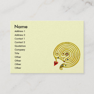 GOLD HYPER LABYRINTH BUSINESS CARD