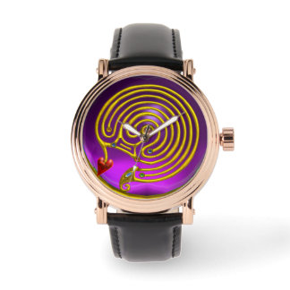 GOLD HYPER LABYRINTH, Purple Watch