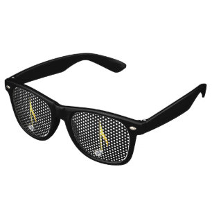 Gold Icon of a Musical Note 1/8 Retro Sunglasses