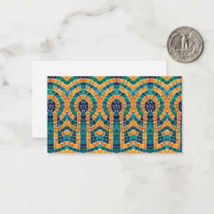 GOLD ICONS MOSAIC 3.5x2 Flat Card