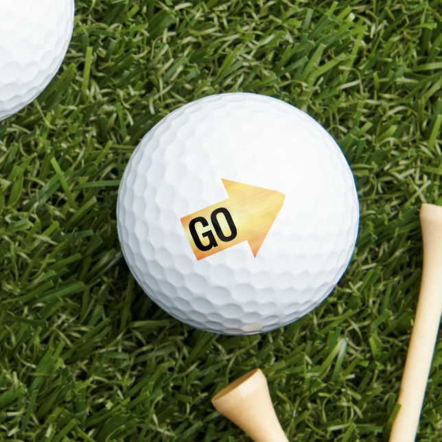 Gold Impact Arrow Golf Balls (Creator Uploaded)
