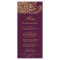 Gold Indian Paisley Dinner Menu Card