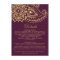 Gold Indian Paisley Wedding Details Insert Card
