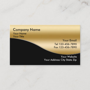 Gold Investment Business Cards