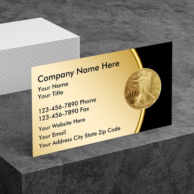 Gold Investment Business Cards (Creator Uploaded)