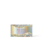 Gold iridescent foil glitter business card