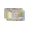Gold iridescent foil glitter business card